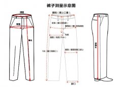 褲子尺碼(尺寸)對(duì)照表[測(cè)量示意圖]_免費(fèi)下載